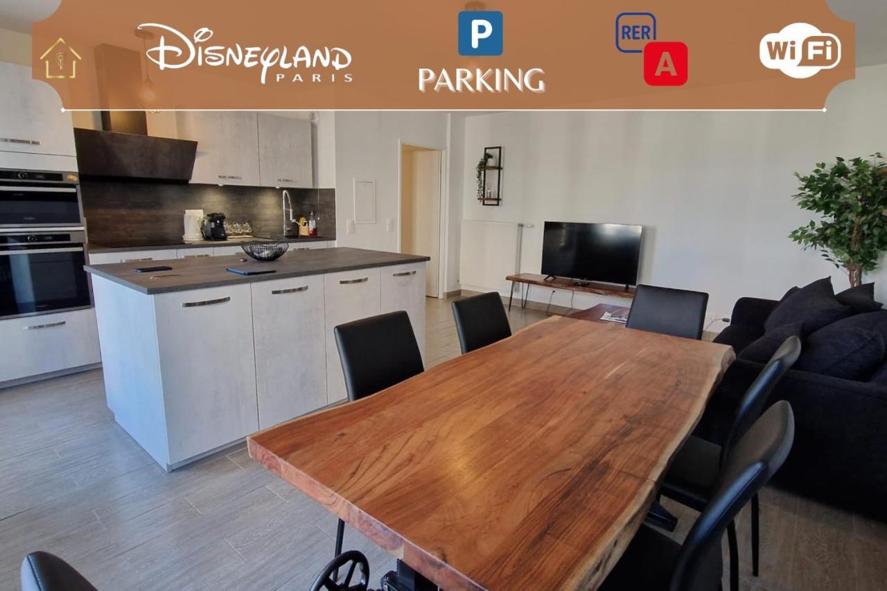 Appartement Chic Gold - 5Min Disneyland Serris Kültér fotó